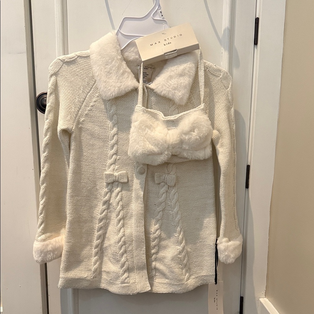 Max Studio Cream Kids Formal Dress Set